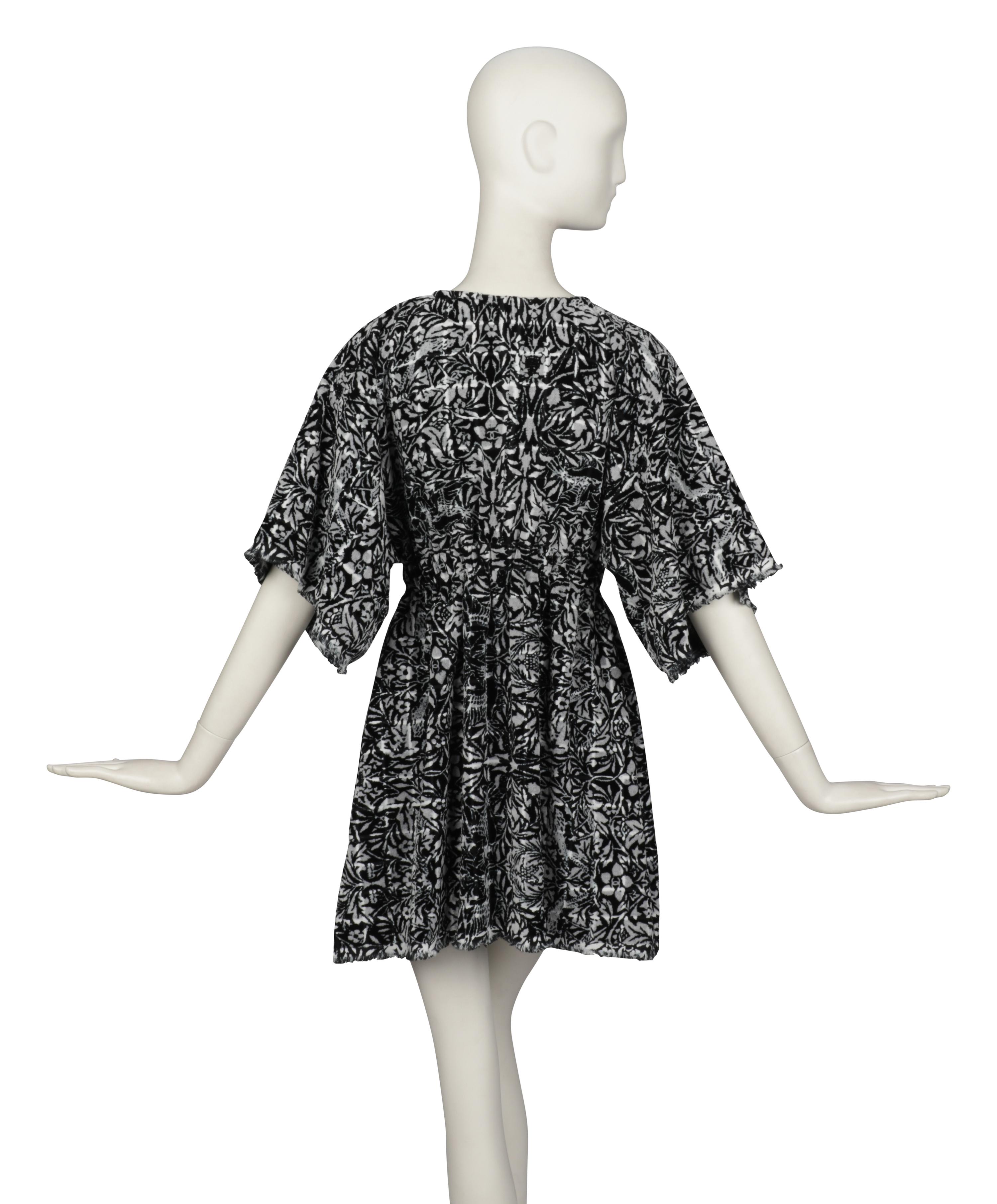 CHANEL, PRINTED TERRY MINI DRESS