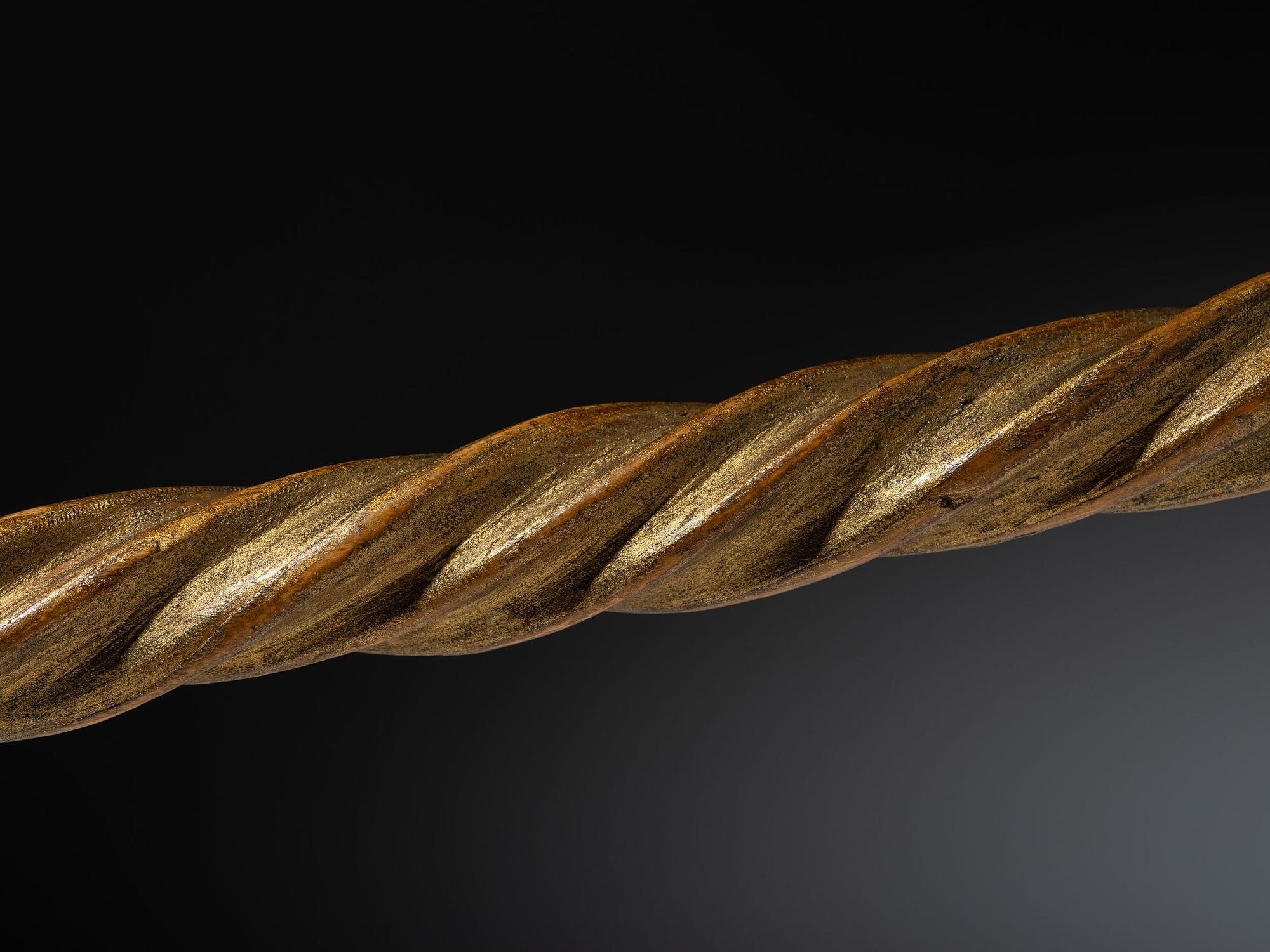 Western Great Lakes Painted Pipe Stem, with Catlinite Bowl