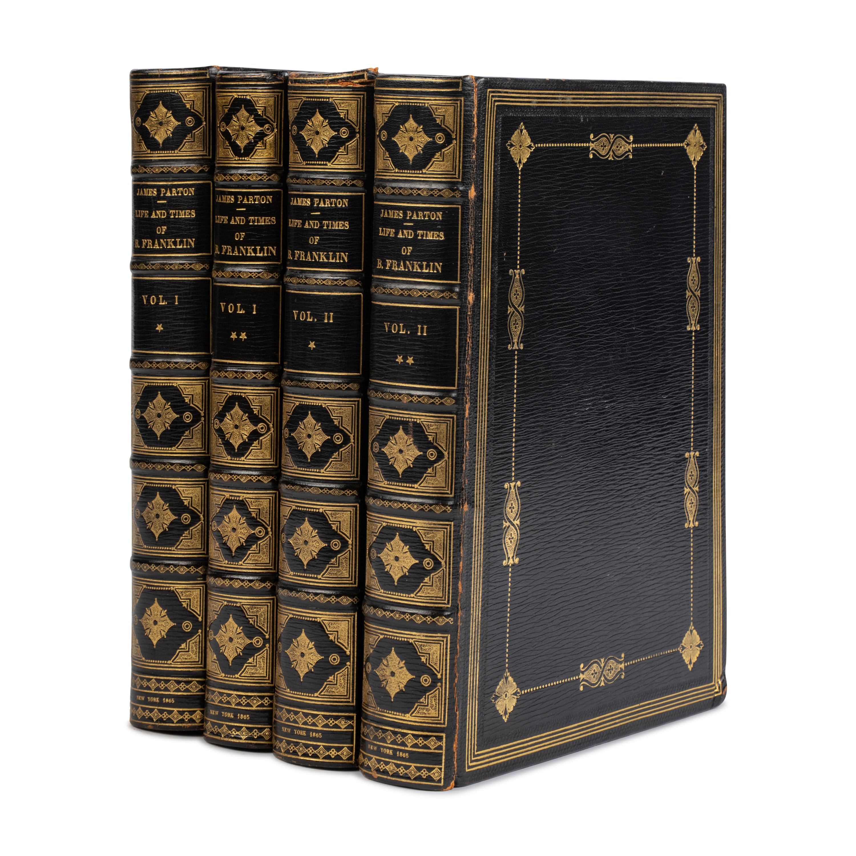 [Franklin, Benjamin (1706-1790)]. -- Parton, James (1822-1891). Life and Times of Benjamin Franklin . New York: Mason Brothers, 1865.