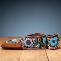 Haudenosaunee Beaded Hide Moccasins