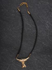 14K Gold and Opal Winged Choker Necklace
