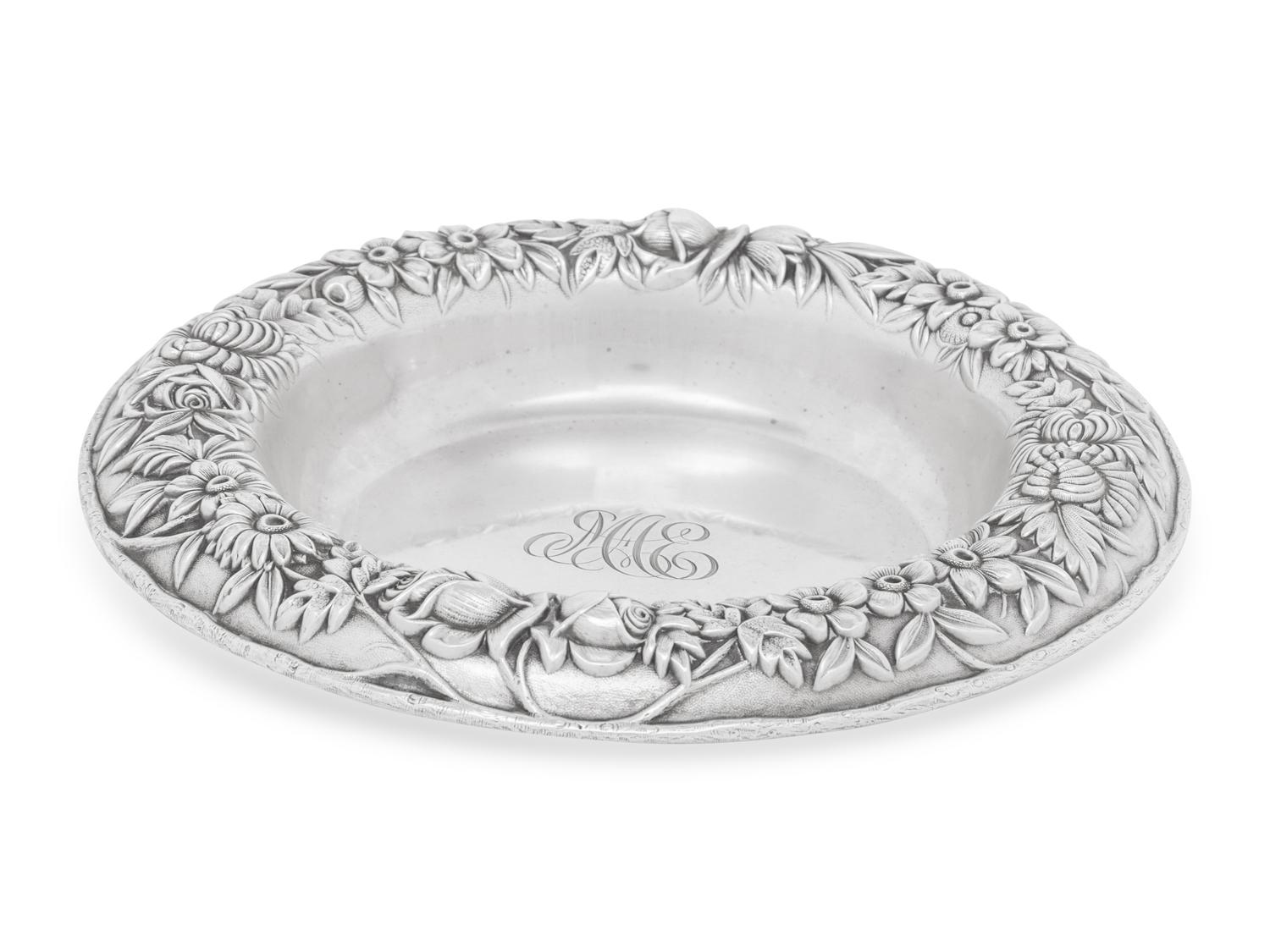 An American Silver Wine Coaster