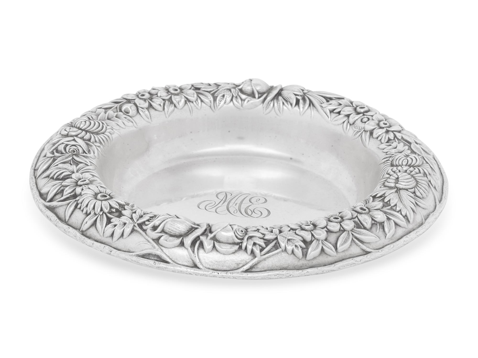 An American Silver Wine Coaster