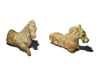 Two Canosan Terracotta Horse Fragments