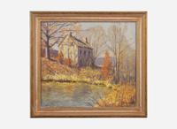 Kenneth Nunamaker (American, 1890-1957) - By the Pond, Early Autumn
