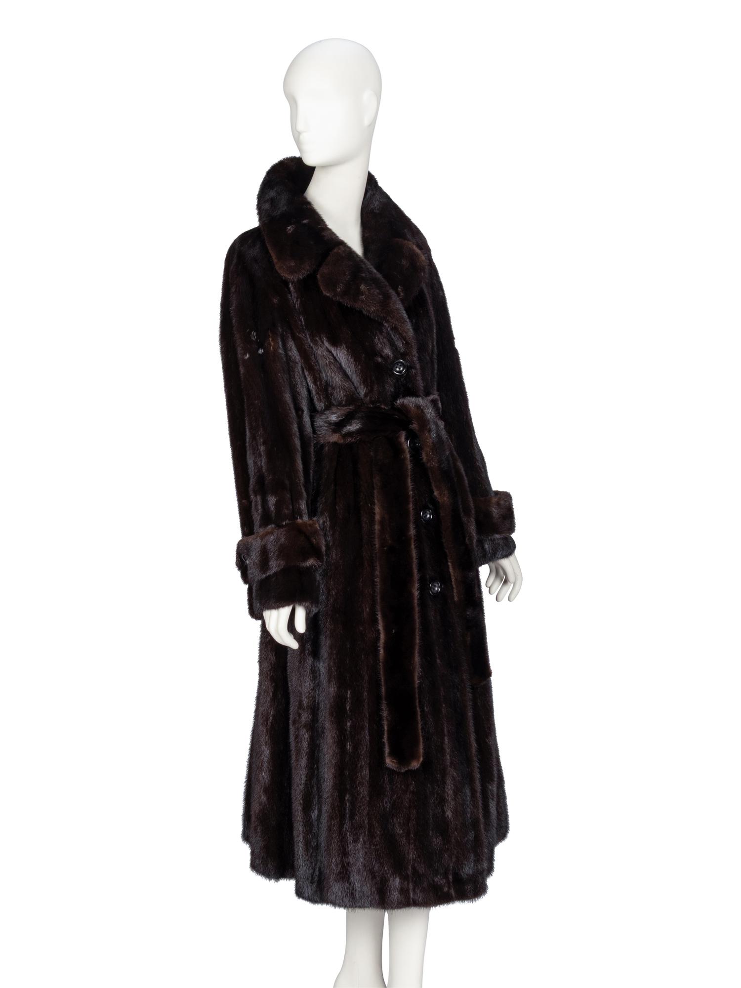 Christian Dior, Belted Mink Fur Coat