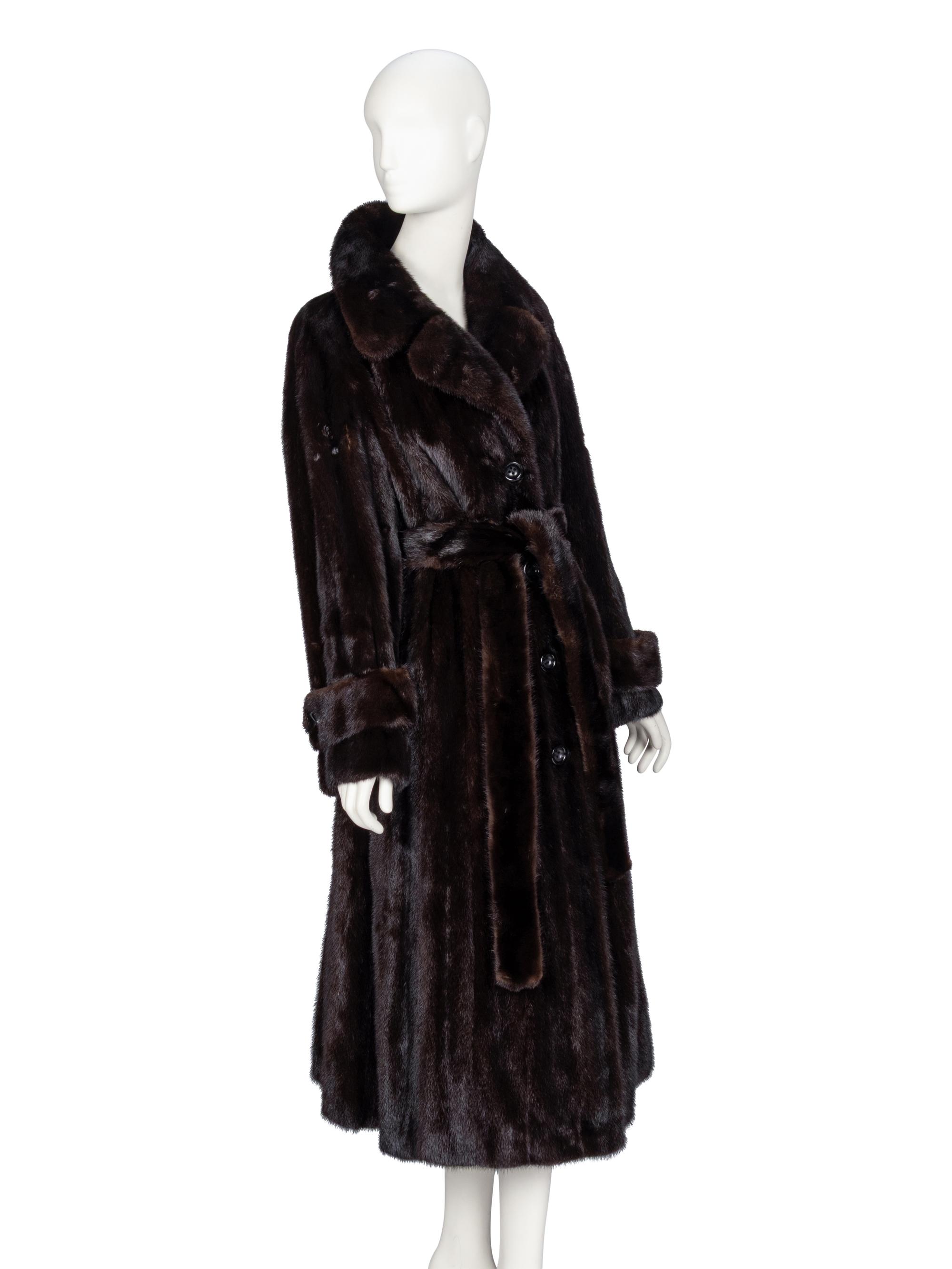 Christian Dior, Belted Mink Fur Coat