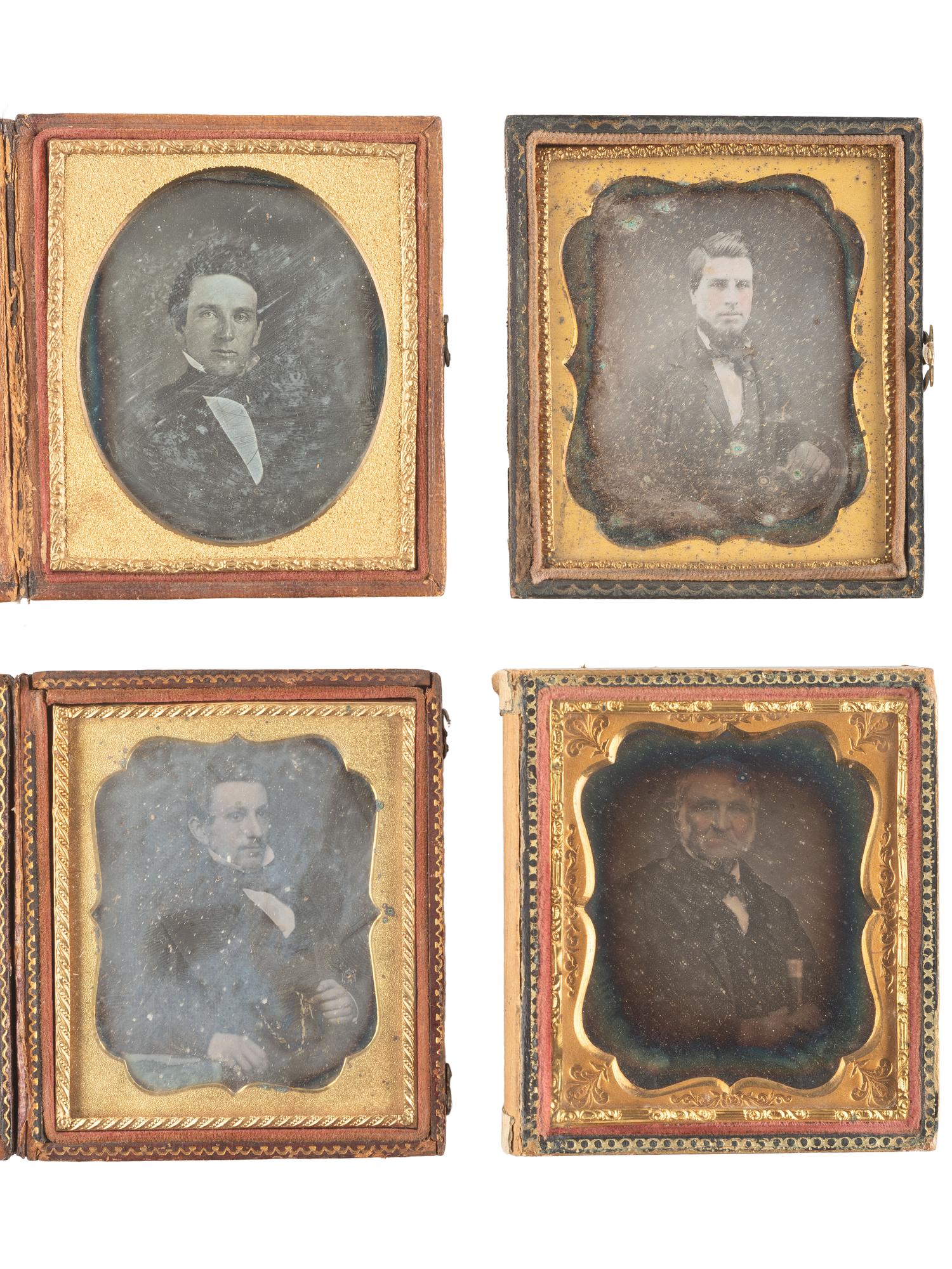 [EARLY PHOTOGRAPHY]. 33 sixth plate daguerreotypes of men, incl. example by HALE.