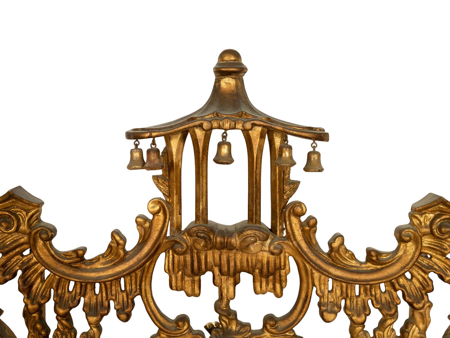 A Chinese Chippendale Style Giltwood Mirror