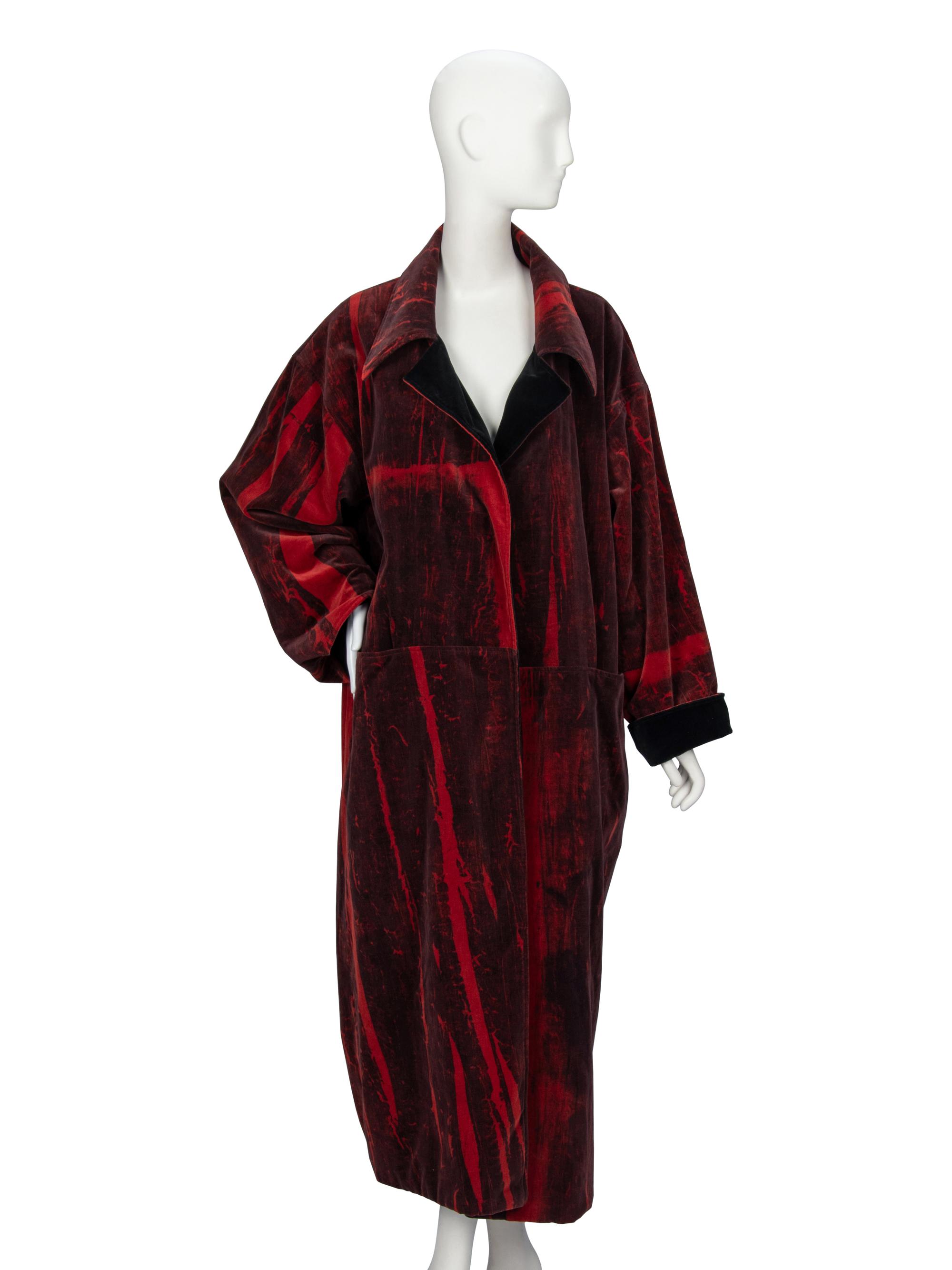Robave, by Nick Cave & Jeffrey Roberts; Long Velvet Reversible Coat