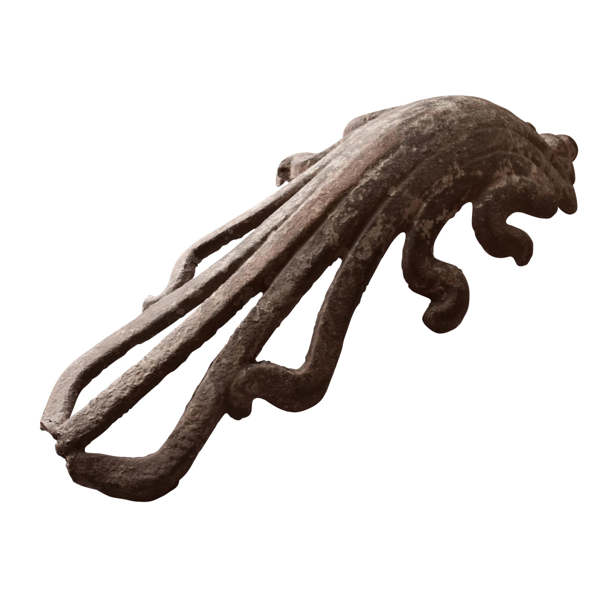 A Cast Iron Architectural Fragment 7" W x 5" D x 18.5" H — Argentina, 20th Century