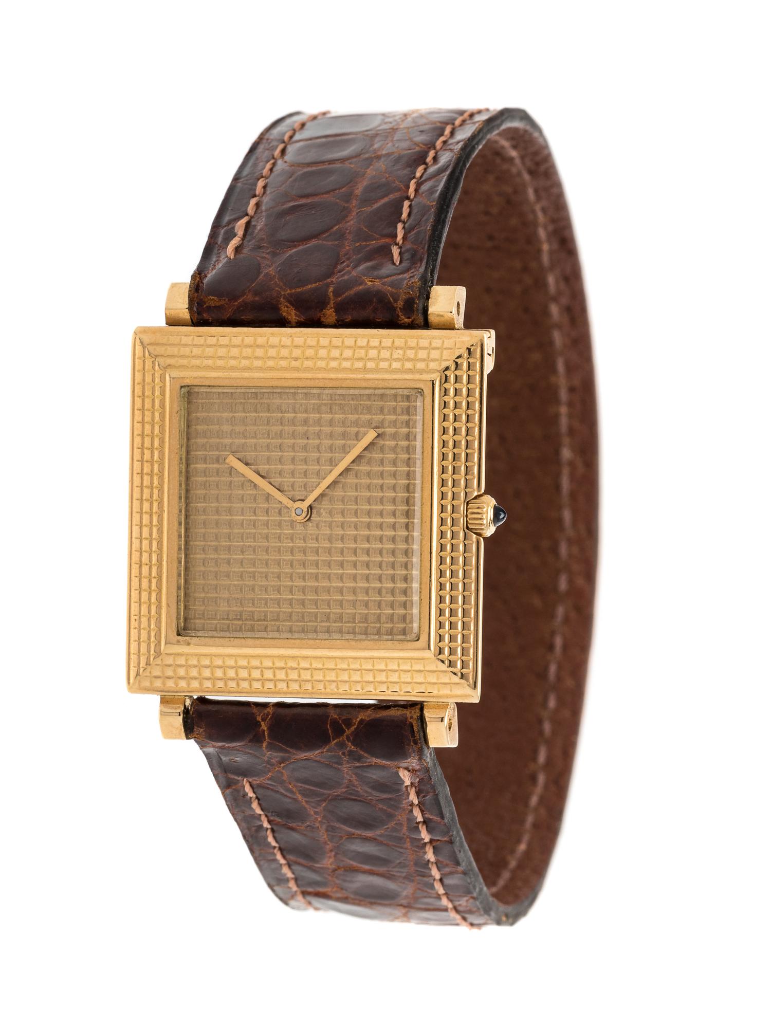 BOUCHERON, 18K YELLOW GOLD WRISTWATCH