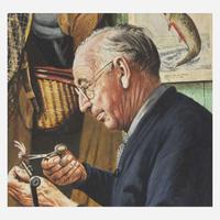 Stevan Dohanos (American, 1907–1995) Tying Flies (Saturday Evening Post Cover)