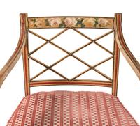 A Set of Six George III Painted Armchairs