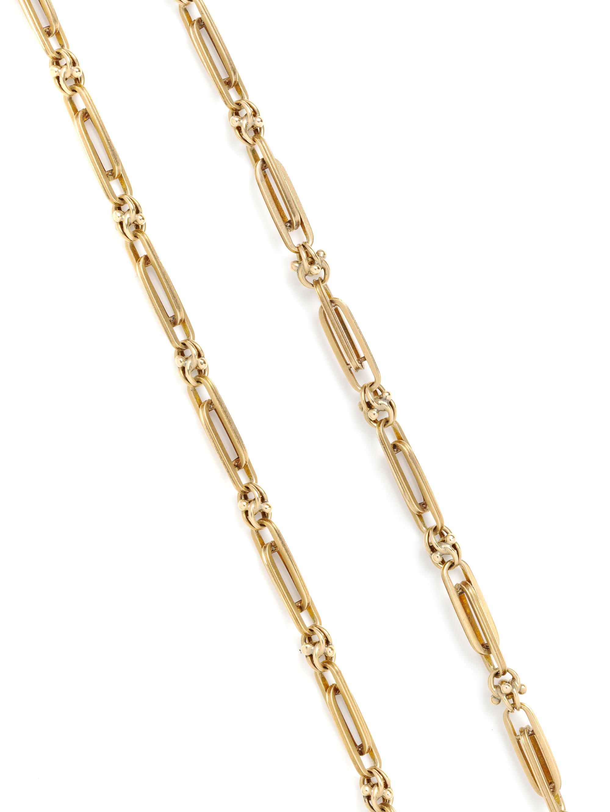 YELLOW GOLD FANCY LINK CHAIN