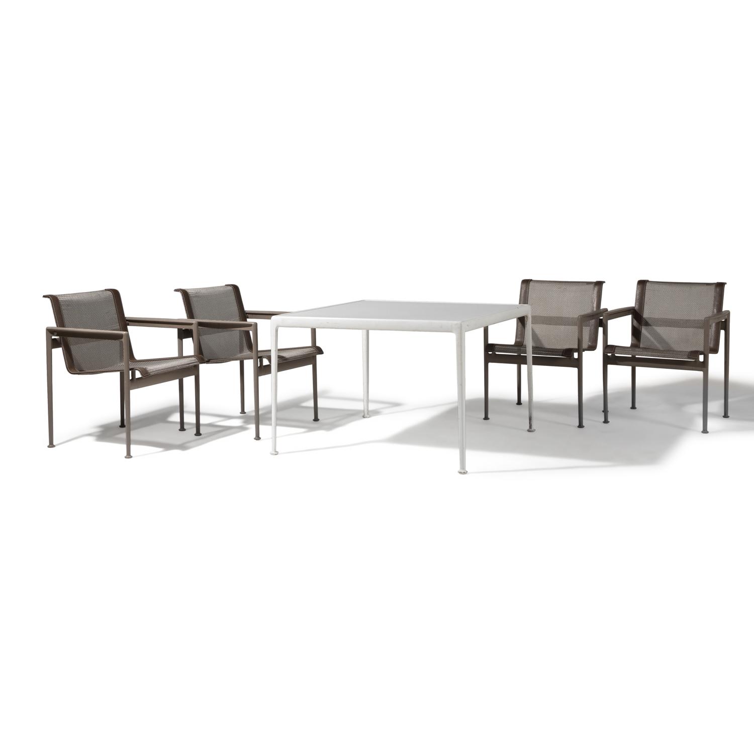 Richard Schultz (American, 1926-2021) — Table and 4 Chairs for Knoll, c. 1965