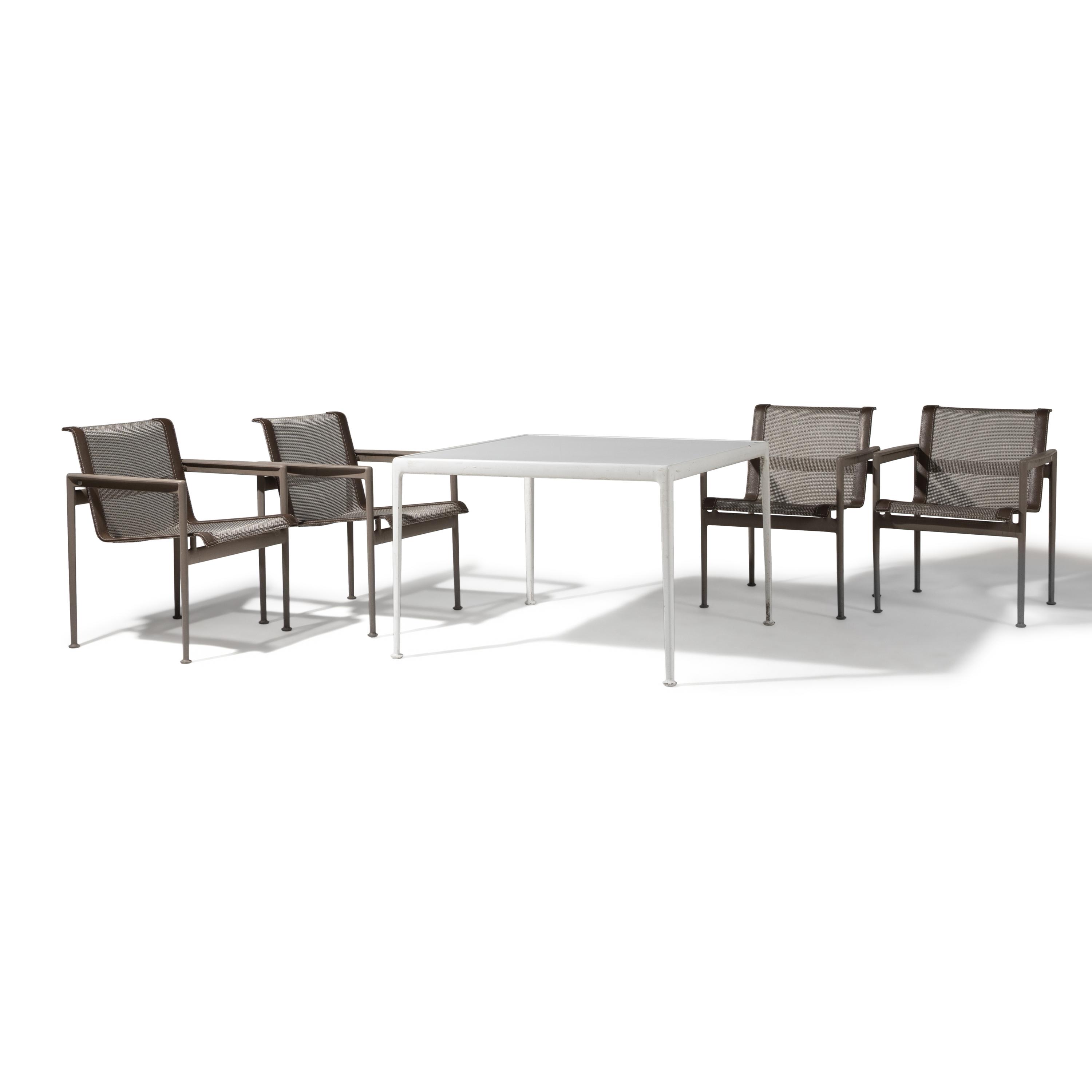 Richard Schultz (American, 1926-2021) — Table and 4 Chairs for Knoll, c. 1965