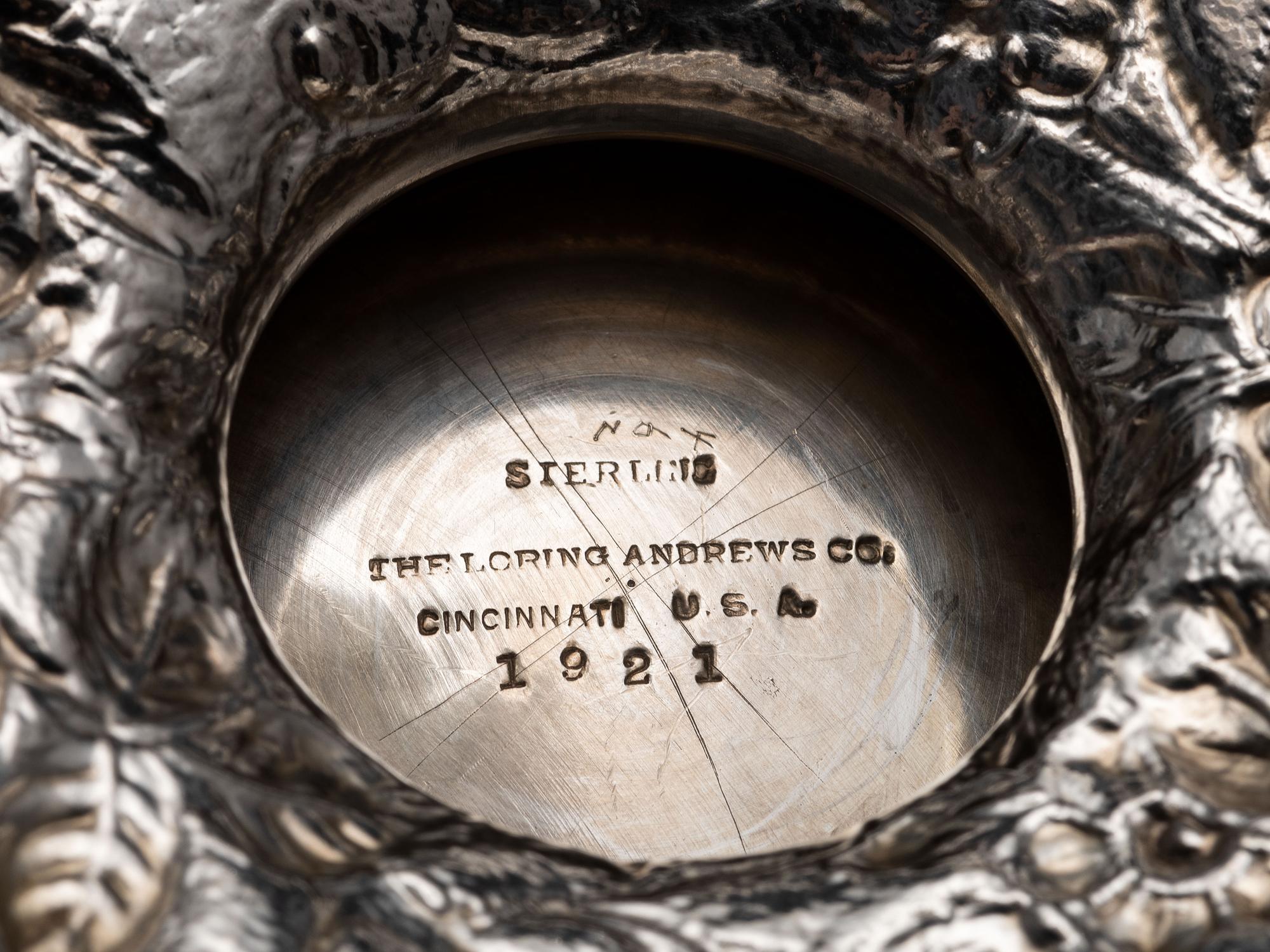 An American Repousse Silver Six-Piece Tea and Coffee Service
