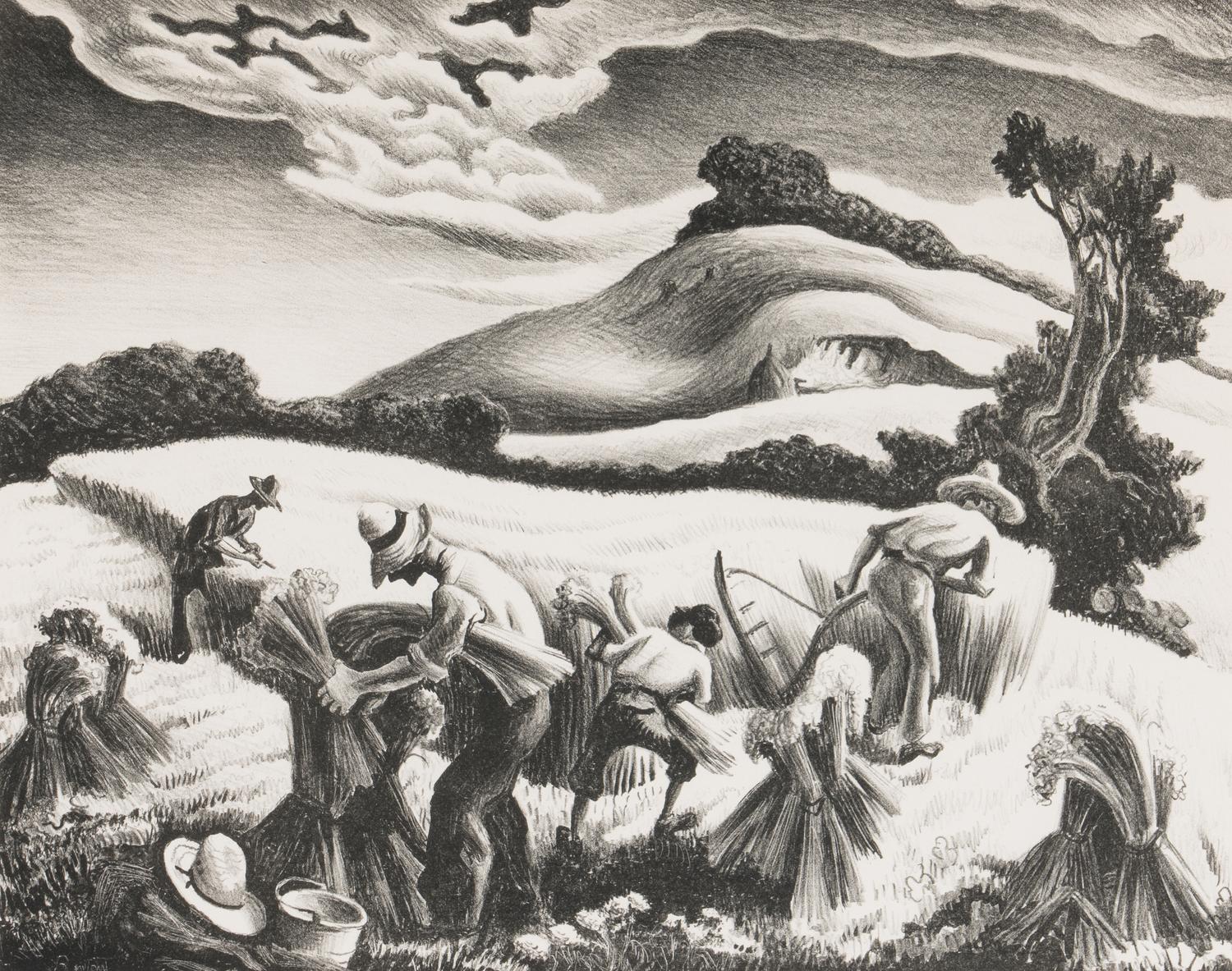 Cradling Wheat , 1939