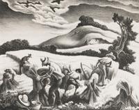 Cradling Wheat , 1939