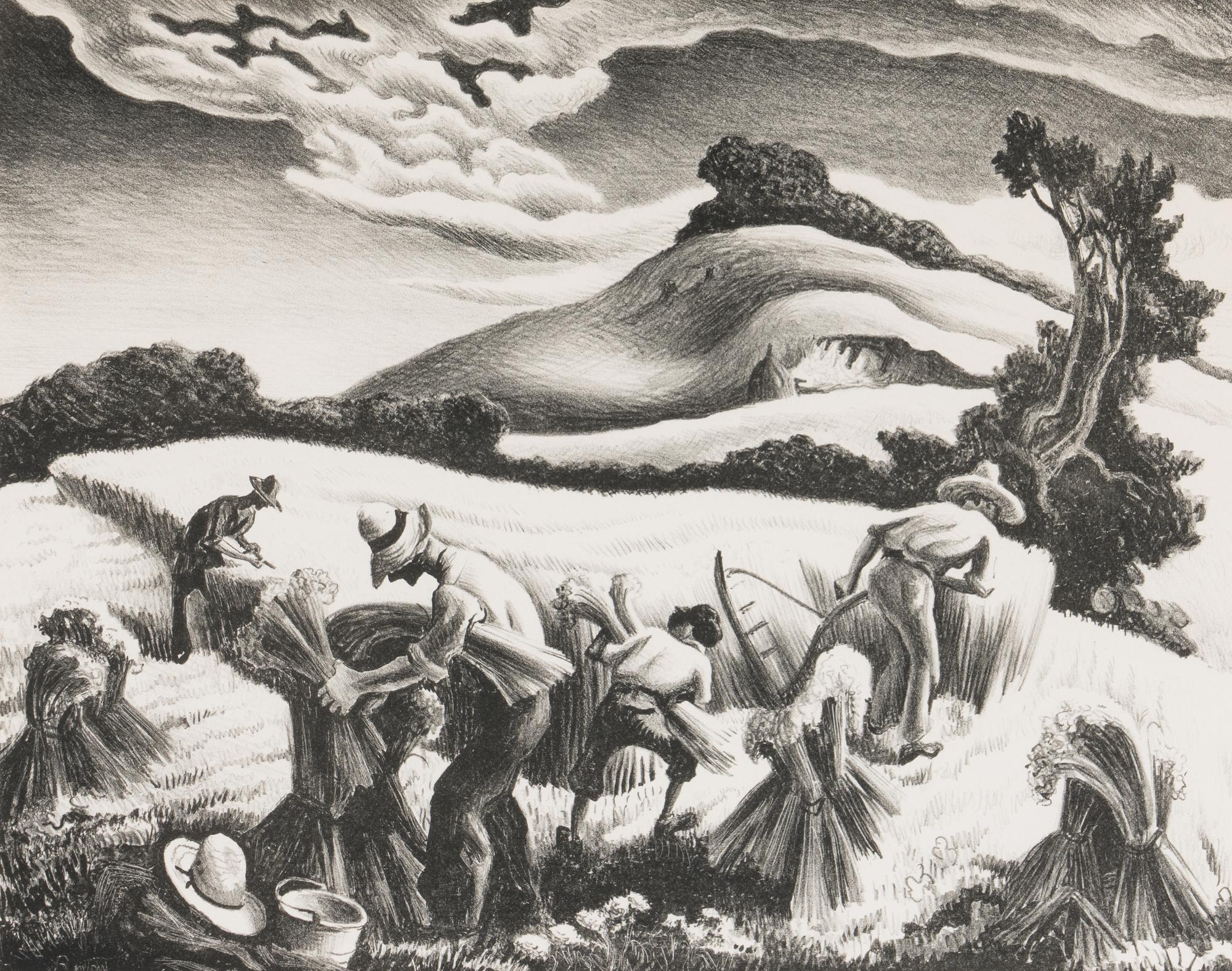 Cradling Wheat , 1939