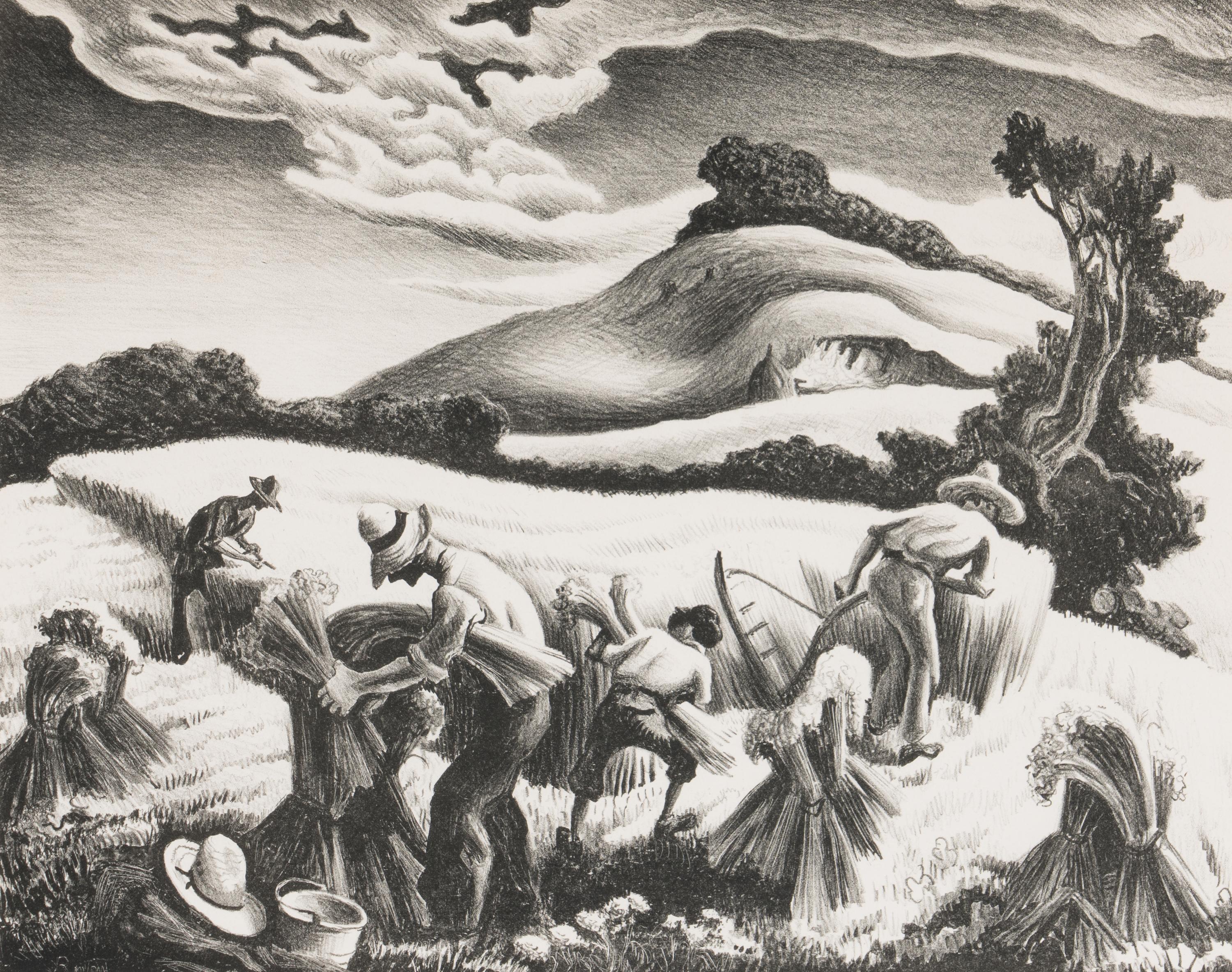 Cradling Wheat , 1939