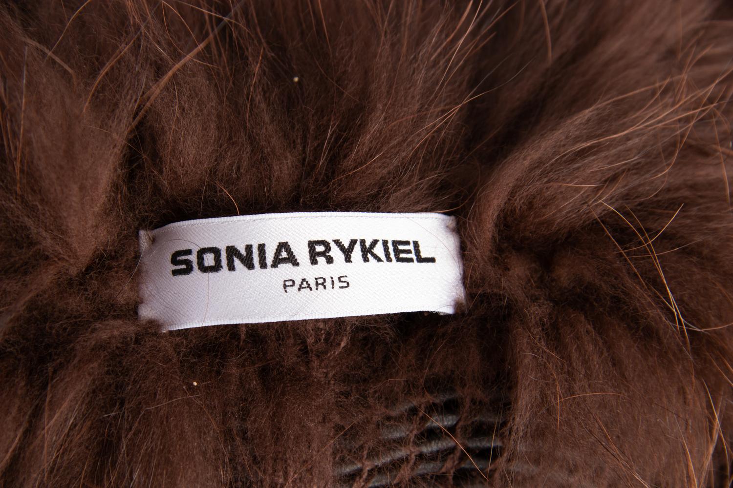 Sonia Rykiel Brown Fox and Rabbit Fur Coat, 1980-2000s