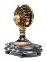 An Ebonized and Parcel Gilt Mantel Clock