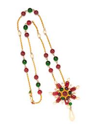 Chanel, Gripoix Pendant Necklace