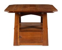 An Arts and Crafts Oak Cabinet Table