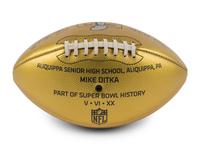 A Super Bowl 50 "On The Fifty" Football Awarded to Mike Ditka Formerly Displayed in Ditka's Chicago Home