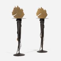 Albert Paley (American, b. 1944) Pair of "Sunrise" Candleholders, Designed for the American Ballet Theater, 1993
