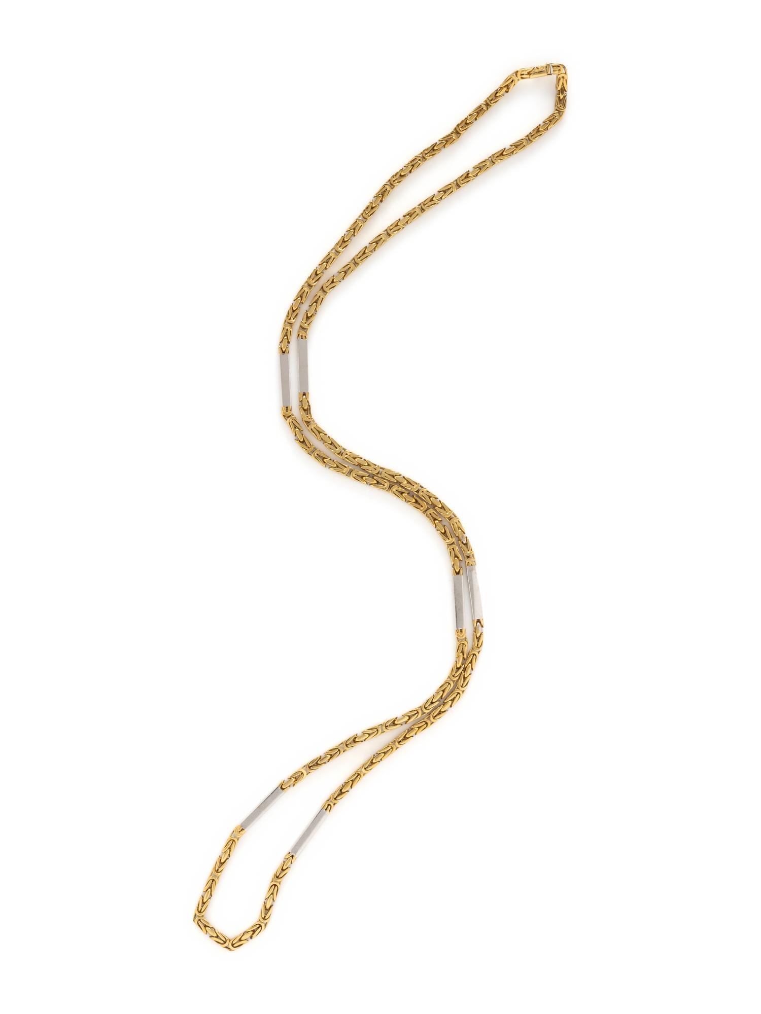 NICOLIS COLA, BICOLOR GOLD NECKLACE