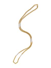 NICOLIS COLA, BICOLOR GOLD NECKLACE
