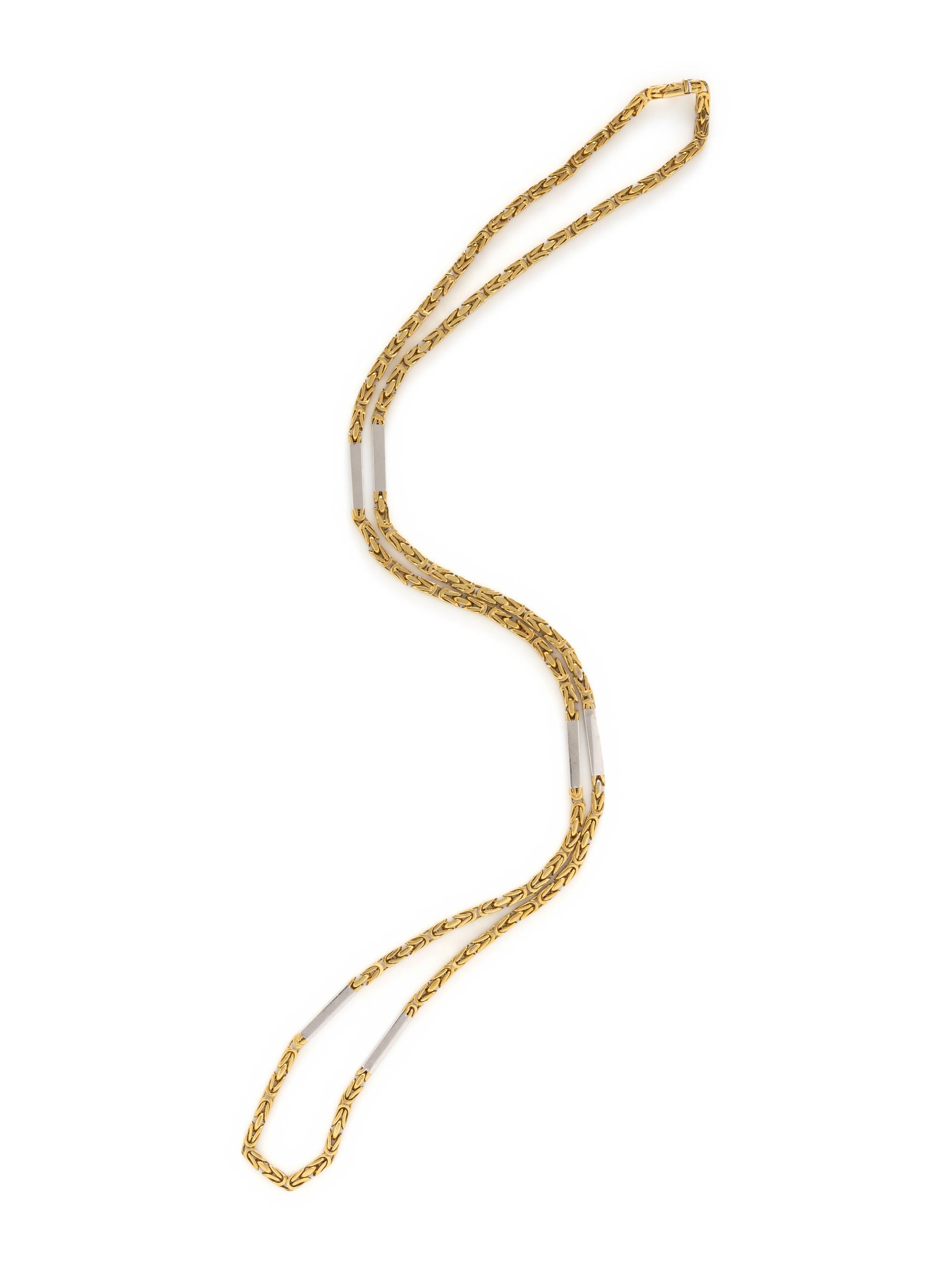 NICOLIS COLA, BICOLOR GOLD NECKLACE