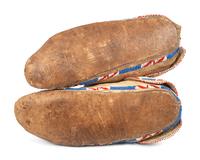 Osage Beaded Hide Moccasins