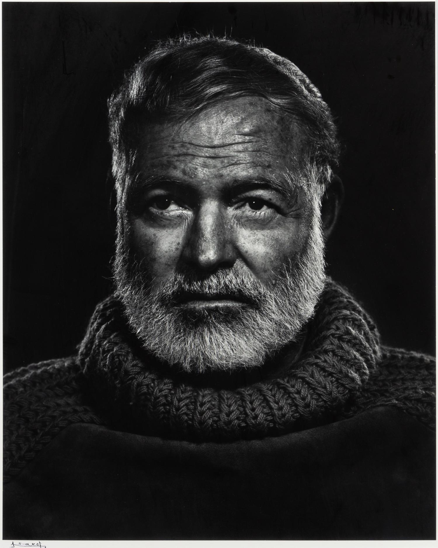 Yousuf Karsh, (Armenian/Canadian, 1908-2002), Ernest Hemingway, 1957