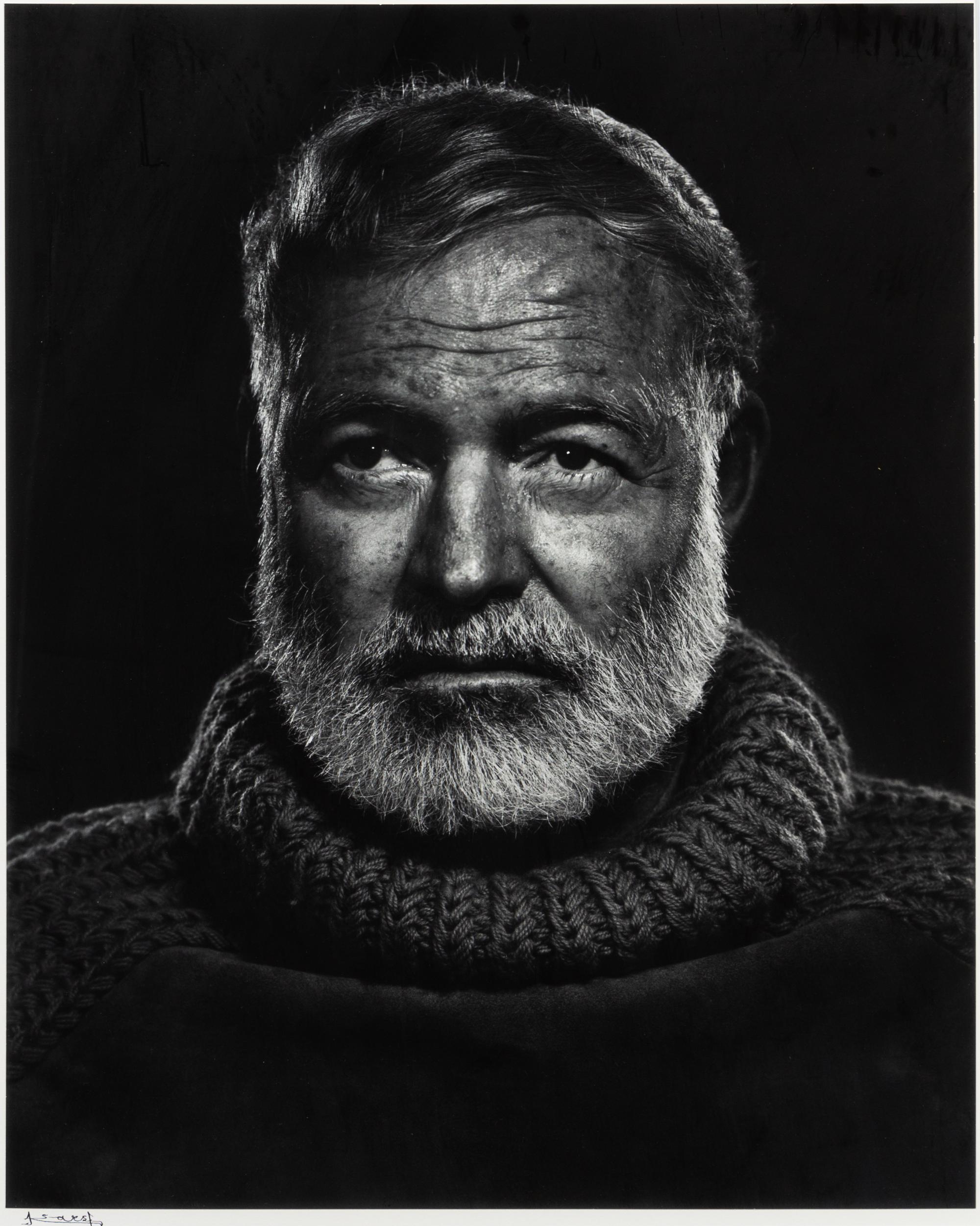 Yousuf Karsh, (Armenian/Canadian, 1908-2002), Ernest Hemingway, 1957