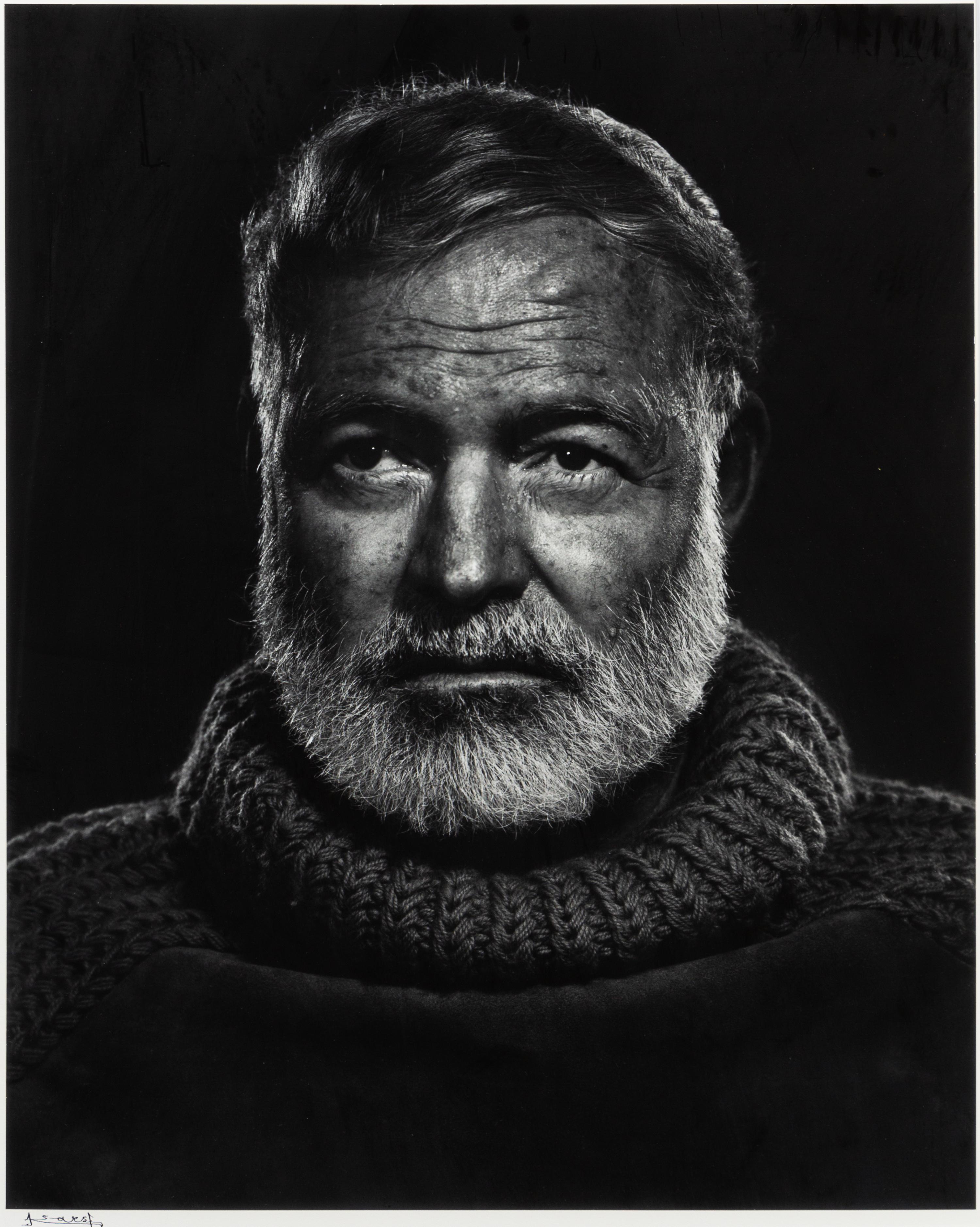 Yousuf Karsh, (Armenian/Canadian, 1908-2002), Ernest Hemingway, 1957