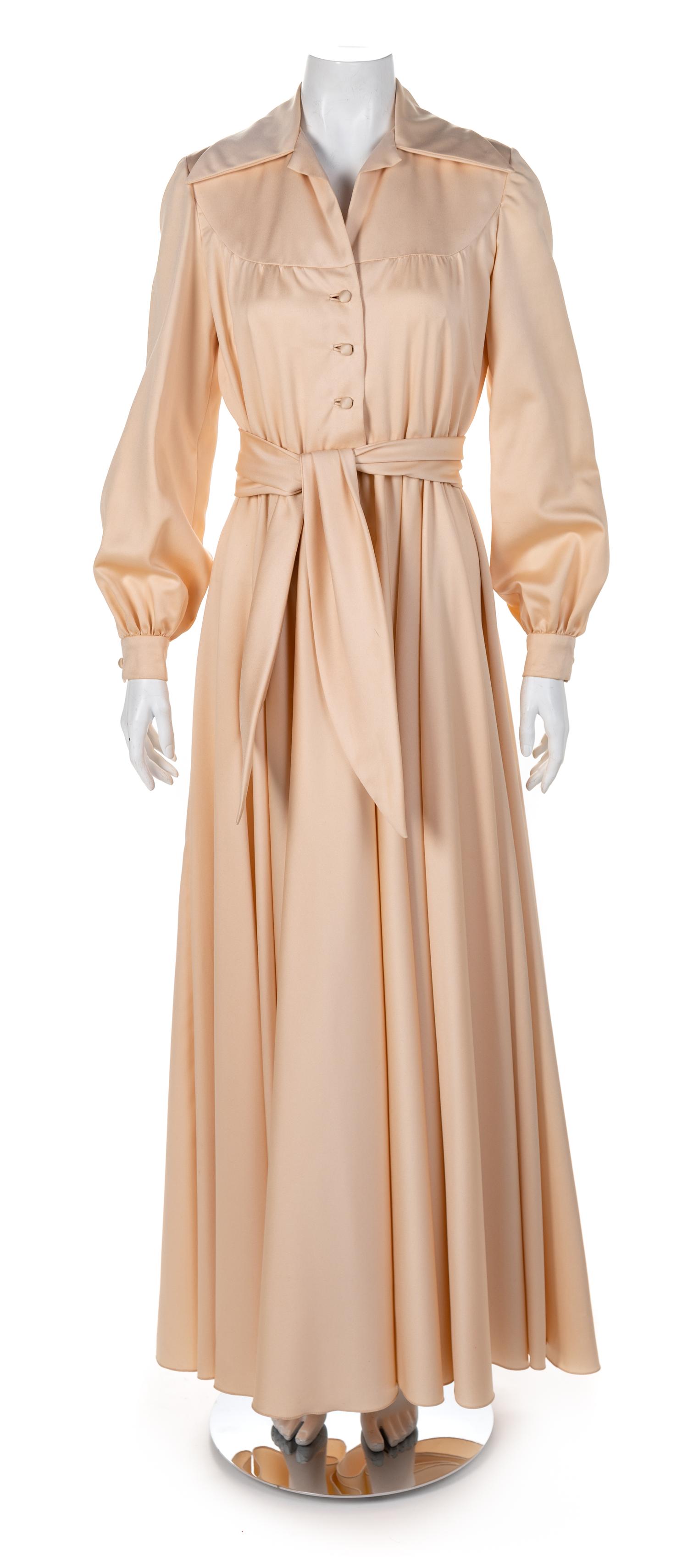 Oscar de la Renta Cream Dress, 1970s