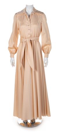 Oscar de la Renta Cream Dress, 1970s