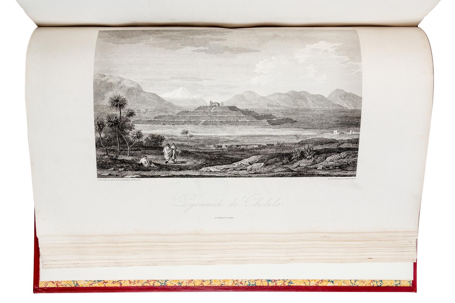 HUMBOLDT & BONPLAND. Vues des Cordillères. PARIS, 1810. FIRST EDITION, AN UNRECORDED ISSUE WITH THE TEXT PRINTED ON VELLUM.