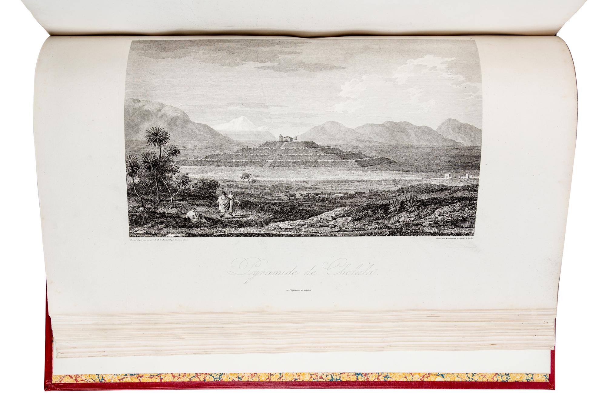 HUMBOLDT & BONPLAND. Vues des Cordillères. PARIS, 1810. FIRST EDITION, AN UNRECORDED ISSUE WITH THE TEXT PRINTED ON VELLUM.