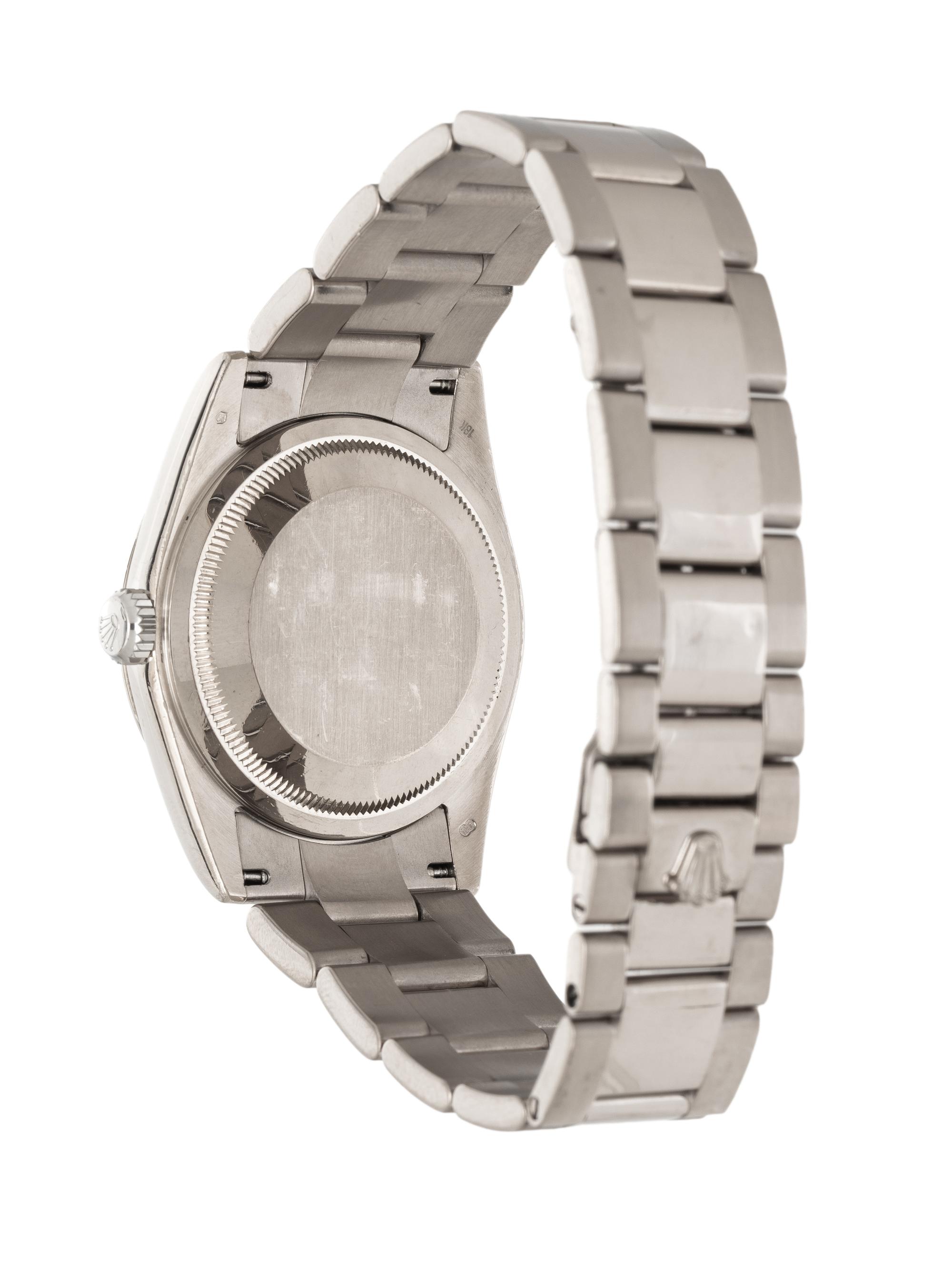ROLEX, REF. 118209 18K WHITE GOLD 'DAY-DATE' WATCH WITH FACTORY DIAMOND DIAL, BOX & BOOKLETS