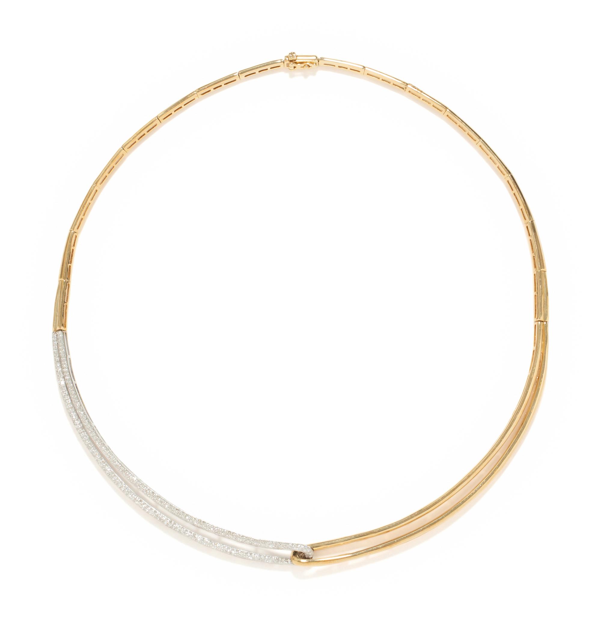 EFFY, BICOLOR GOLD AND DIAMOND NECKLACE