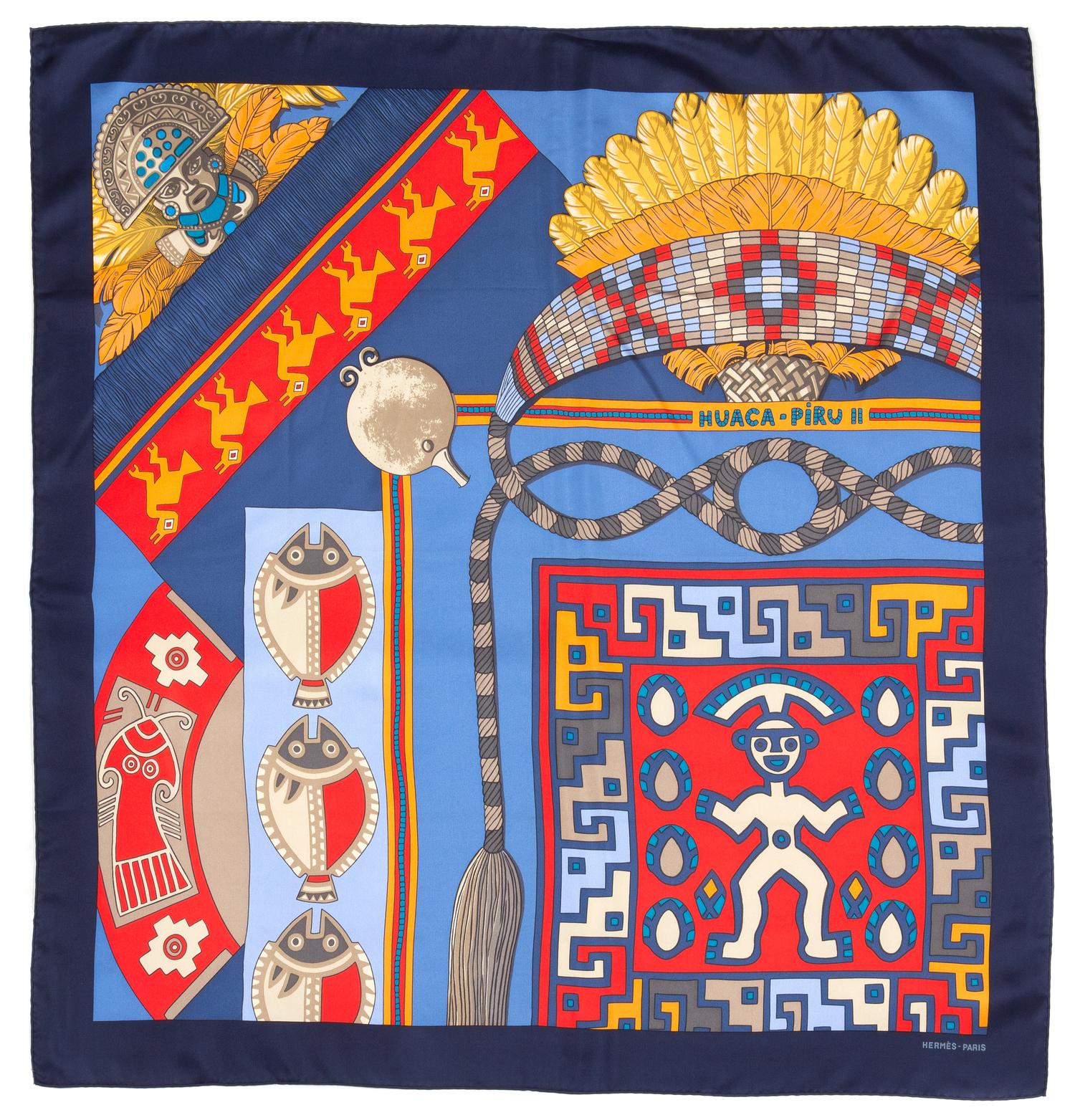 An Hermes 90cm Silk Scarf, 36" x 36".