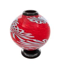 A Glass Vase, Mark Sigafoos Height 13 inches.