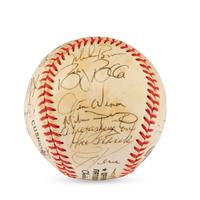 A 1986 Pittsburgh Pirates Team Signed Autograph Baseball Including Early Career Barry Bonds Signature