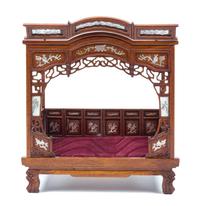 A Chinese Diminutive Marriage Bed Height 8 1/2 inches.