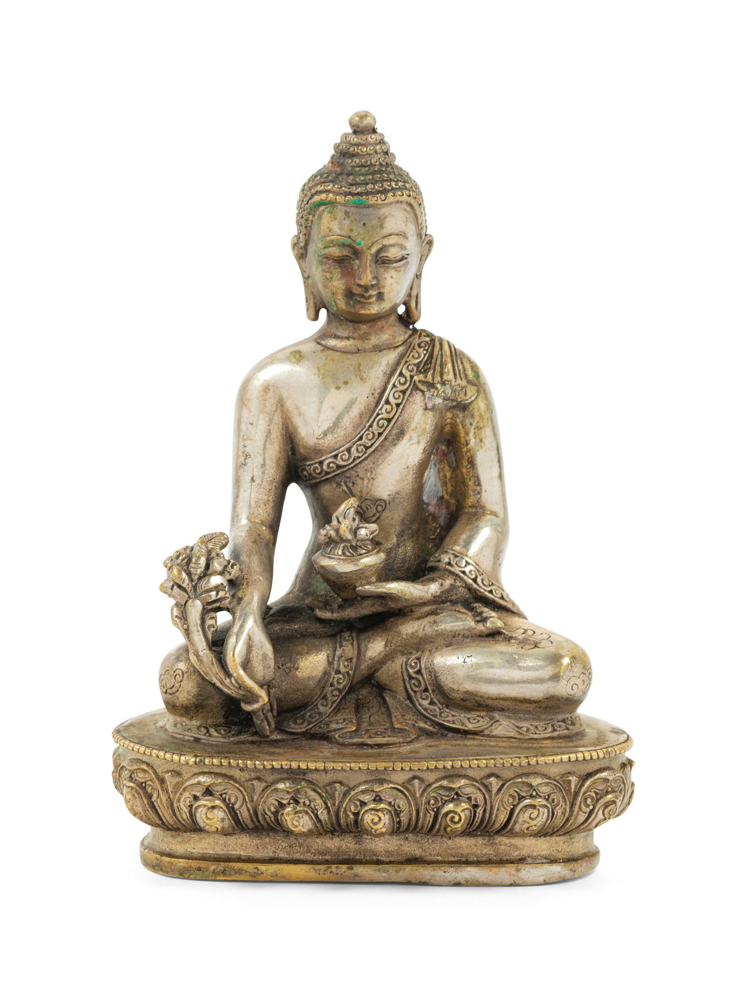 A Sino-Tibetan Bronze Figure of Seated Buddha